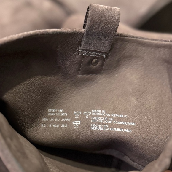 UGG Never Worn Ava Gray Nightfall Heeled Tall Riding Suede Boots Size 9.5 - Picture 7 of 8